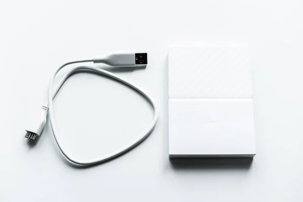 Usb Flash Drive White Background — Stock Photo, Image