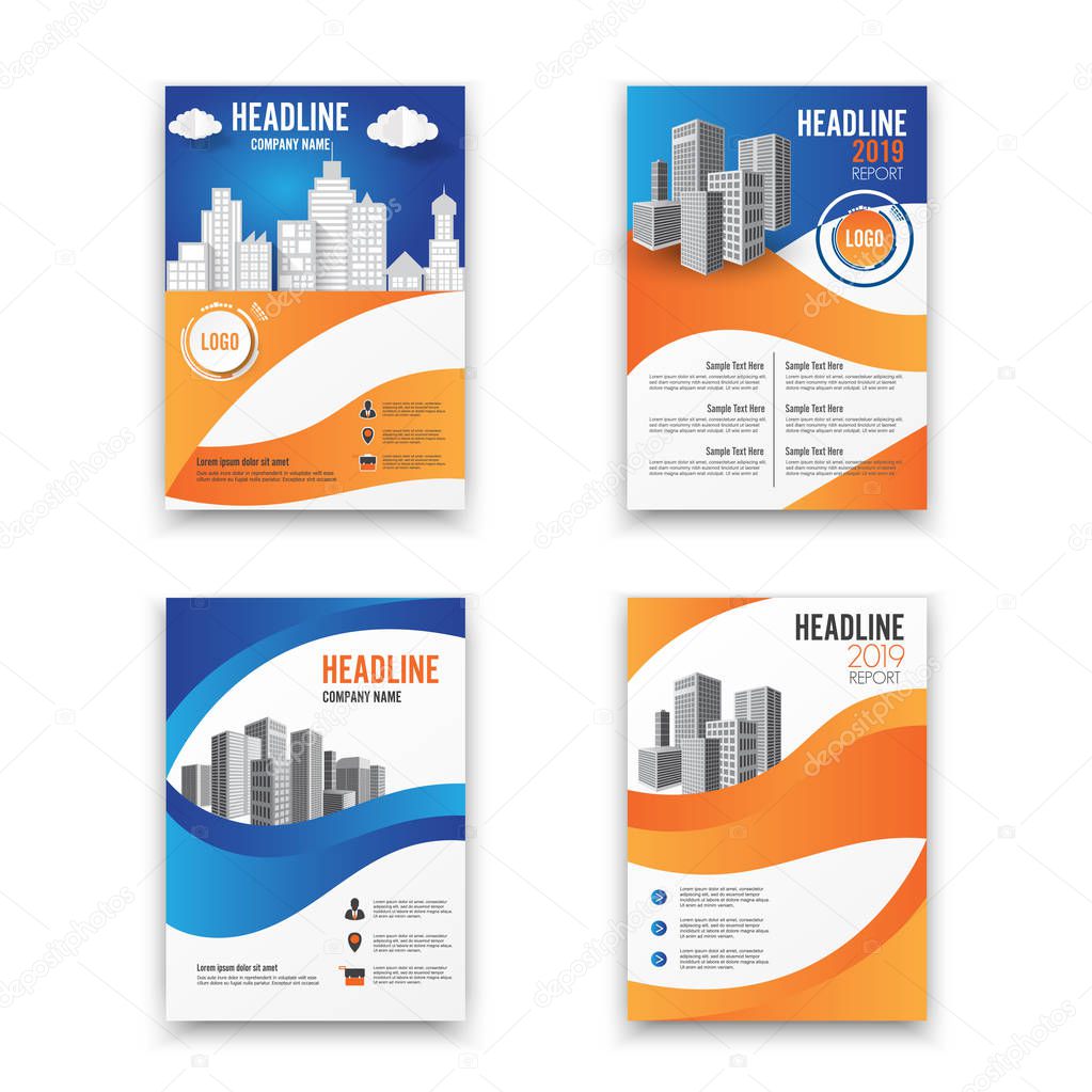 Set design cover poster a4 catalog book brochure flyer layout annual report business template 2019. Can be used for magazine cover, business mockup, education, presentation