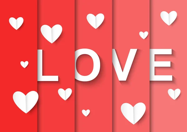 LOVE Joyeux Valentines carte de jour — Image vectorielle