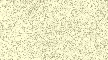Retro topografik harita. Coğrafi hat haritası. Özet dış hat ızgarası.