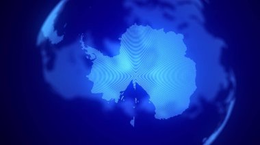 Genel ağ bağlantısı. Gelecekçi dünya haritası. Dünya gezegeni kavramı. 3B görüntüleme.