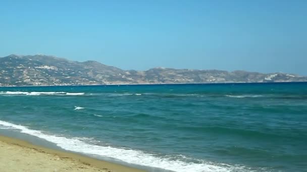 Греция. Красивое море — стоковое видео