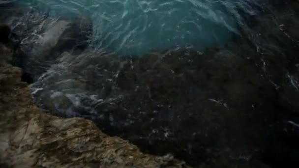 岩石海滩希腊 — 图库视频影像