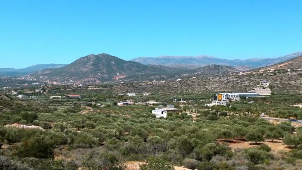 Beautiful landscape of the summer mountains Greece — Stock Video