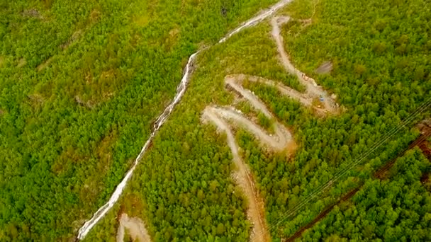 Noruega. hermoso paisaje de Noruega. Escalera de troll — Vídeo de stock