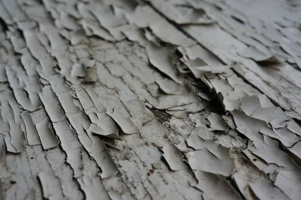Старая Белая Деревянная Стена Остатками Краски Фон Выполнен Стиле Ретро — стоковое фото