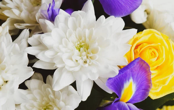 Buquê Flores Coloridas Close — Fotografia de Stock