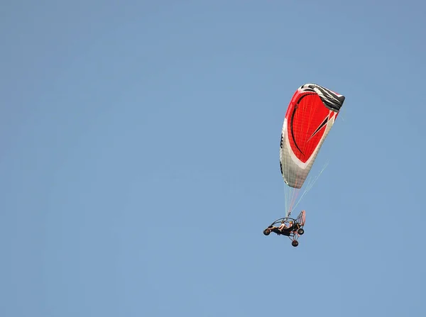 Powered Paraglide Paramotor Trike Flight — Stock Photo, Image