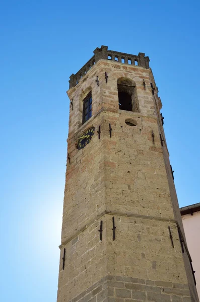 Historic Stone Clock Tower Neapoli Kozani — Stock Photo, Image