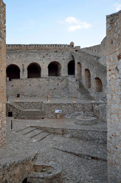 Вид Изнутри Хорошо Сохранившейся Крепости Пальмиры Наффелло Греция — стоковое фото