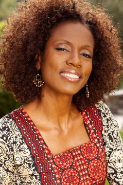 Afro-Amerikan Olgun kadın.