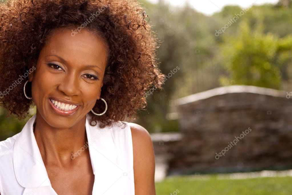 African American mature woman.