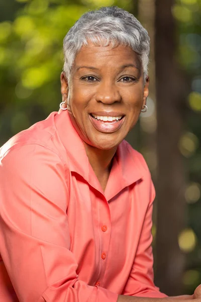 Mature African American woman. — Stock Photo, Image