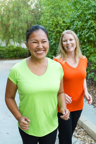 Healthy women exercising and getting fit. — Stock Photo, Image