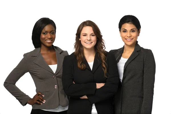 Vielfältige und mündige Frauen bereit für das Geschäft — Stockfoto