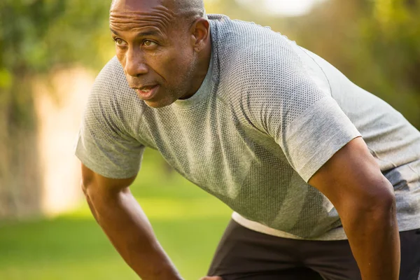 Portrait of a mature Fit African American man. — Stock Photo, Image