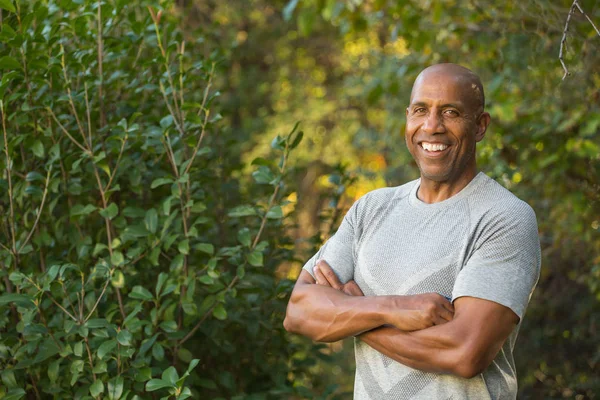 Ritratto di un uomo afroamericano maturo . — Foto Stock