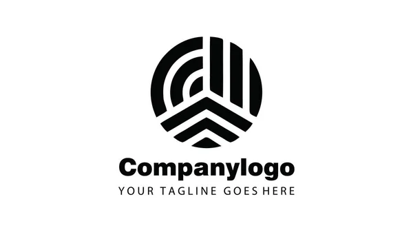 Soyut logo ikon vektör şablonunu daire içine al