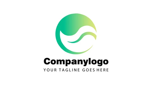 Soyut logo ikon vektör şablonunu daire içine al