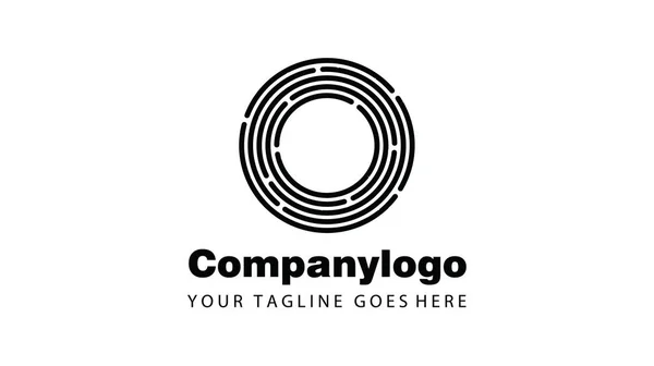 Daire düz tasarımın logo vektör grafiği. Şirket logosuna uygun.