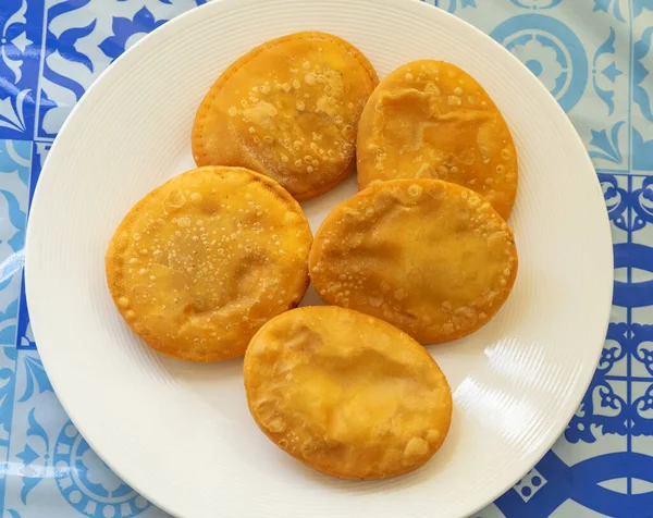 Pastelito Dominicano Frito Empanadas Fritas Volumen Negocios — Foto de Stock