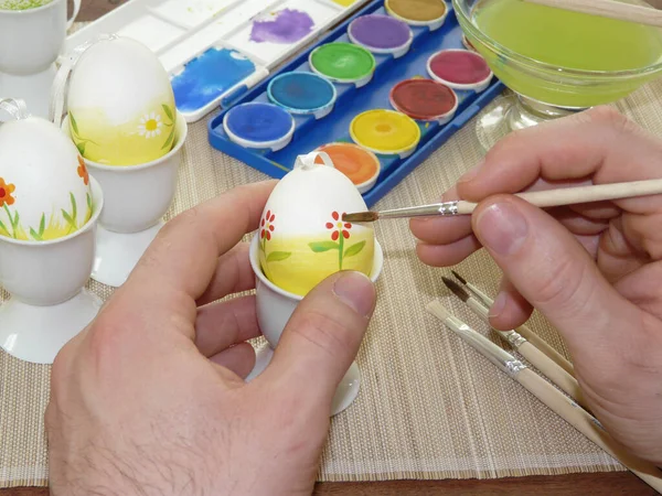 Pintura Huevos Pascua Para Pascua —  Fotos de Stock
