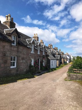 Iona adasındaki eski taş evler