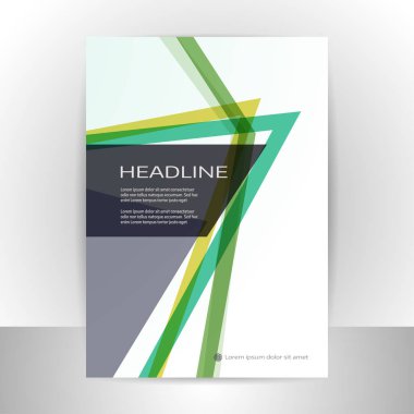 Soyut vektör broşür şablonu tasarım arka plan