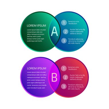 Vektör Infographic öğe dairesel