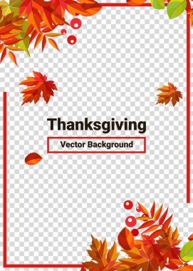 Güz, kenarlık çerçevesini şeffaf arkaplanda boşluk metniyle bırakır. Şükran Günü, hasat tatili, dekorasyon ve tasarım için kullanılabilir..