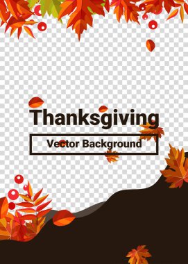 Güz, kenarlık çerçevesini şeffaf arkaplanda boşluk metniyle bırakır. Şükran Günü, hasat tatili, dekorasyon ve tasarım için kullanılabilir..