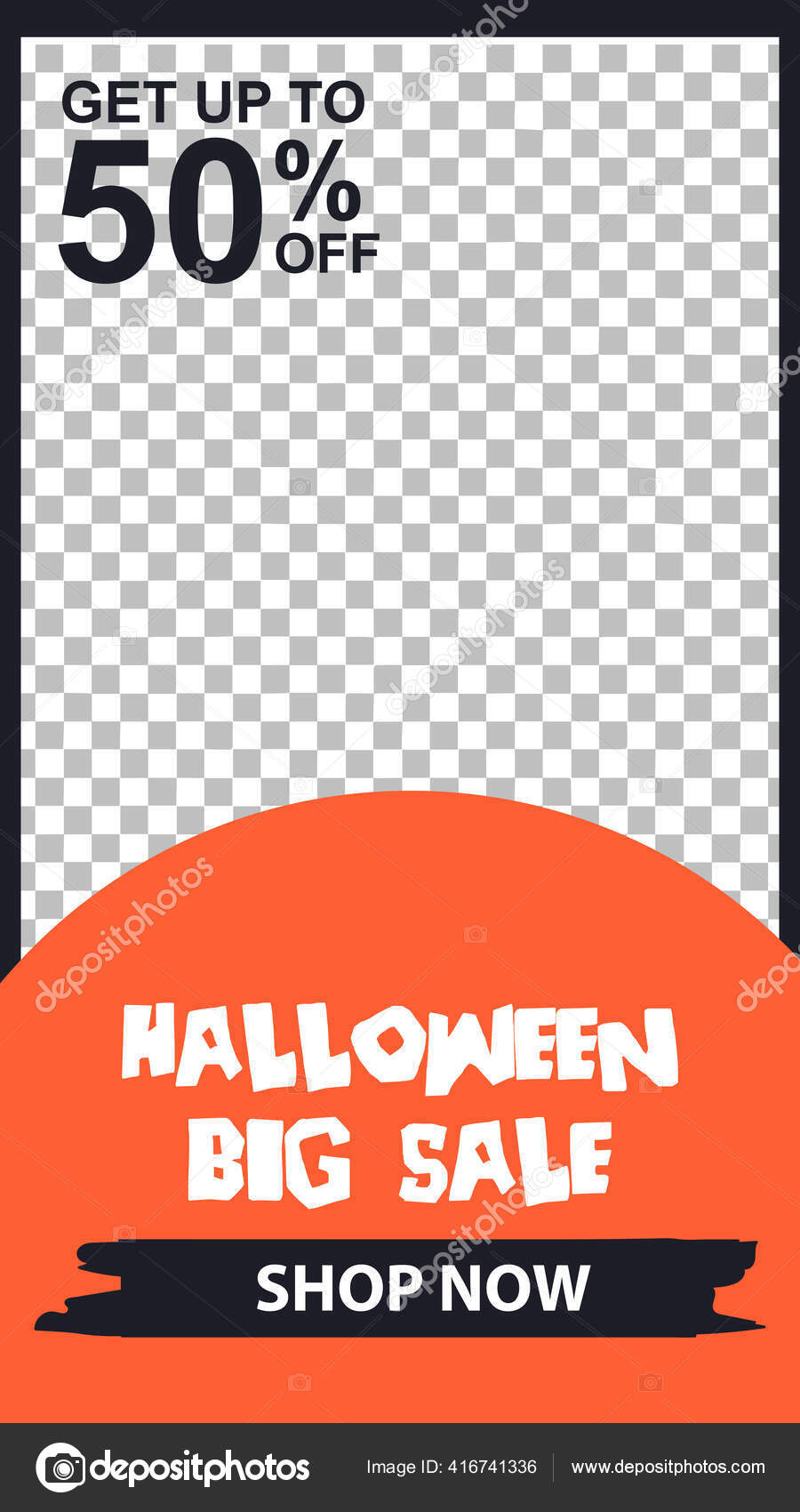 編集可能なソーシャルメディアテンプレートハロウィン販売の背景 ウェブ用販売バナー ポスターデザインテンプレート ベクトルイラストep ストックベクター C Ajiputra3312