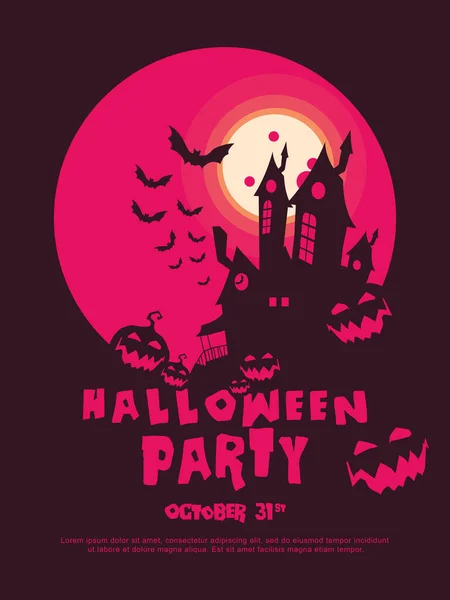 Banner Venta Halloween Fondo Halloween Con Lápidas Calabaza Monstruo Casa — Vector de stock