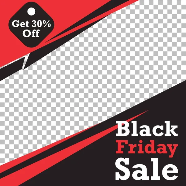 Editierbare Black Friday Sale Hintergrundvorlage Vector Design Webbanner Für Soziale — Stockvektor