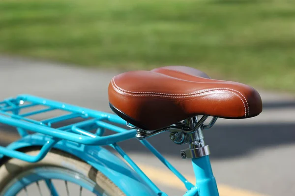 Seat Trunk Vintage Bicycle Close — Stock Photo, Image