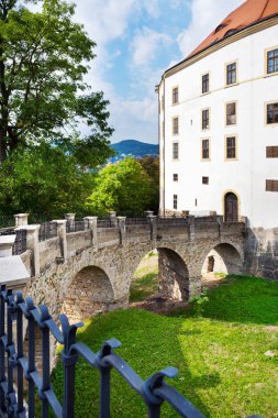 Decin, Çek Cumhuriyeti - 19 Eylül 2018: kale Decin, kasaba Decin, Kuzey Bohemia, Çek Cumhuriyeti