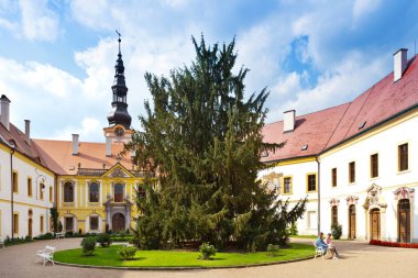 Decin, Çek Cumhuriyeti - 19 Eylül 2018: kale Decin, kasaba Decin, Kuzey Bohemia, Çek Cumhuriyeti