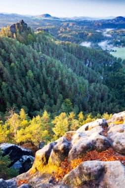 Marianina uyanık Vilemina görünümü noktasından, Jetrichovice region, Çek İsviçre, Çek Cumhuriyeti