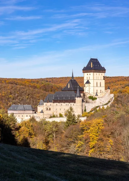 Готичний Королівського Замку Karlstejn Поблизу Праги Центральний Богемія Чеської Республіки — стокове фото