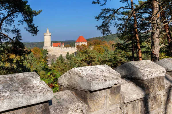 Gothic Kokorin Castle National Cultural Landmark Kokorin Valley Central Bohemia — Stock Photo, Image