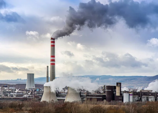 Chemopetrol Företag Zaluzi Nära Litvinov Staden Mest Norra Böhmen Tjeckien — Stockfoto