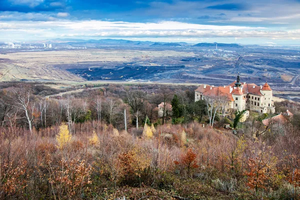 Jezeri Castle Csa Pit North Bohemia Czech Republic — Stock Photo, Image