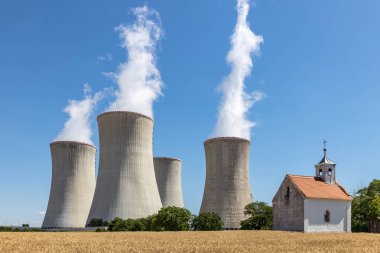 Nuclear power station Dukovany, Vysocina region, Czech republic clipart