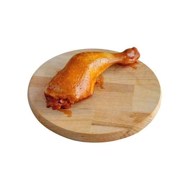 Paha Ayam Keemasan Dari Panggangan Bbq — Stok Foto