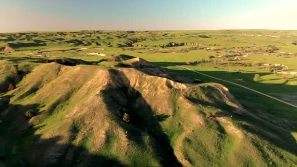 South Dakota Landschaft South Dakota Schwarzen Hügeln Luftbild — Stockvideo