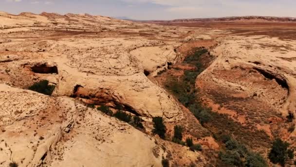 Pustyni Utah Usa Malowniczy Krajobraz Przyrody Geologii Środowiska Utah Widok — Wideo stockowe
