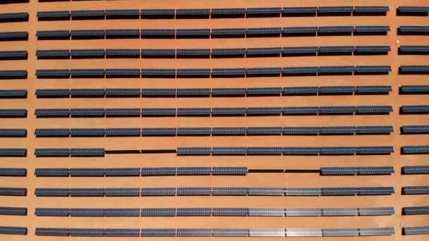 Aerial View Solar Power Plant Located Arizona United States Solar — Stock Video