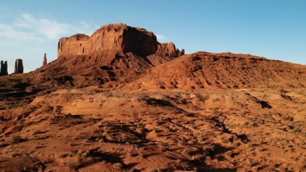 Scenic Landscape Oljatomonument Valley Aerial View Drone Shooting Arizona Utah — Stock Video