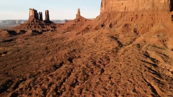 Festői Táj Oljatomonument Völgy Közelében Légifelvételek Felülről Drone Lövés Arizona — Stock videók