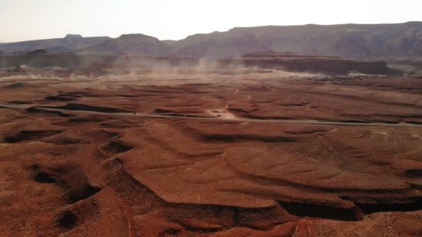 Scenic Landscape Oljatomonument Valley Aerial View Drone Shooting Arizona Utah — Stock Video